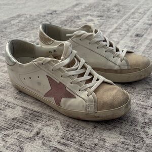 Golden Goose Super Stars Suede And pink Star